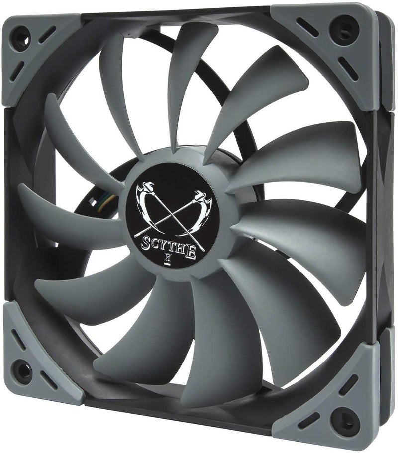 SCYTHE Kaze Flex 120 High Air Flow PC Case Fan, Fluid Dynamic Bearing,120mm x 25mm (3-pin Connector, 800RPM) - Image 1